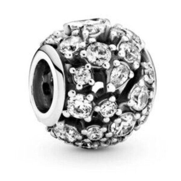 PANDORA SPARKLE SPARKLING ROUND OPENWORK CHARMSKU: 799225C01 - Picture 3 of 5